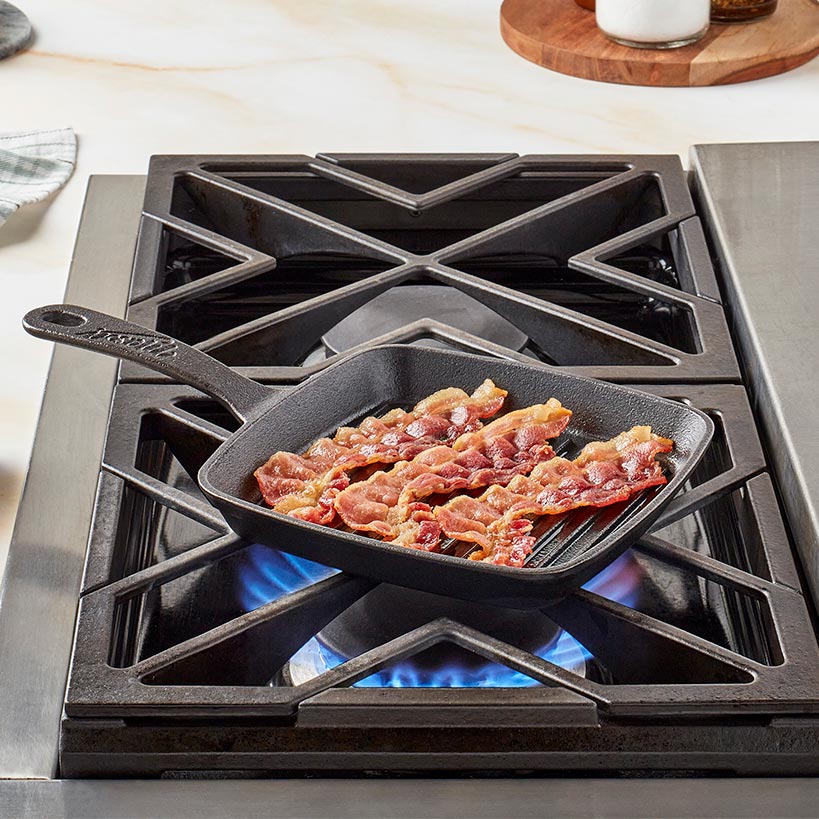 Cast Iron Mini Square Grill Pan