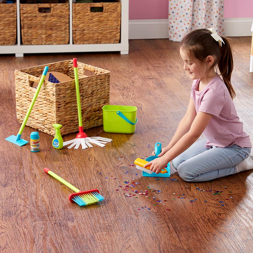 Kids' Cleaning Fun Play Set - 8 Colorful Pieces for Imaginative Play
