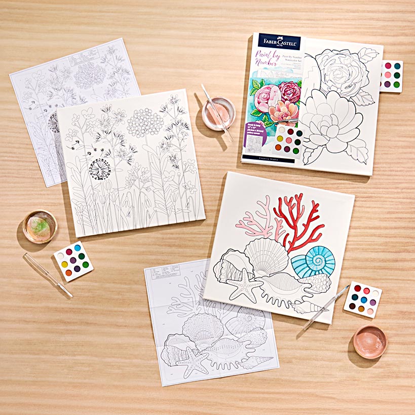 Faber-Castell Paint by Numbers Watercolor Gift Set