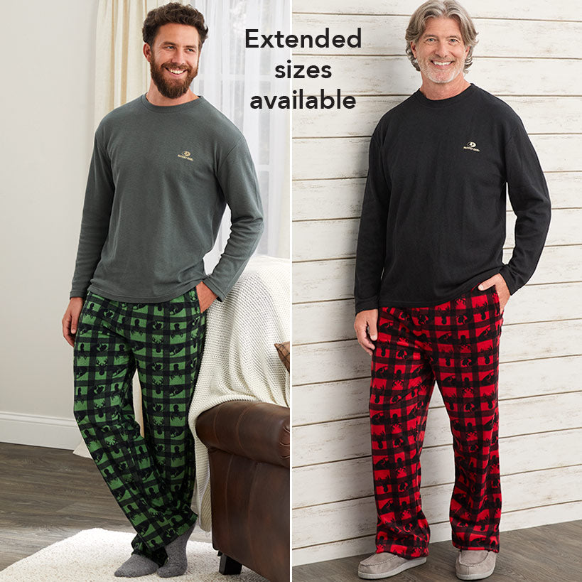 Mossy Oak Men's Fleece Pants and Thermal Top