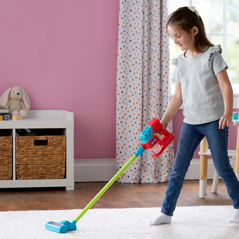 Kids' Cordless Toy Vacuum - Fun with Realistic Sounds and Working Suction