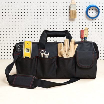 Fix-It 18" Tool Bag made With Carry Handle 6 pockets And Rubber Feet