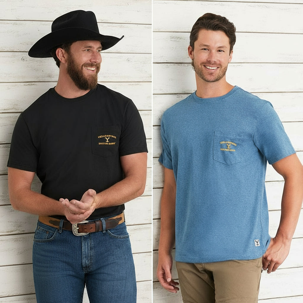 Yellowstone Short-Sleeve Shirt with Pocket