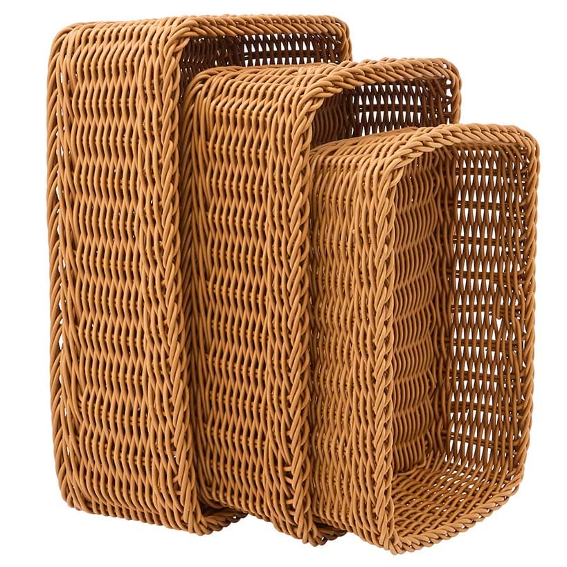Sienna Shallow Woven Baskets