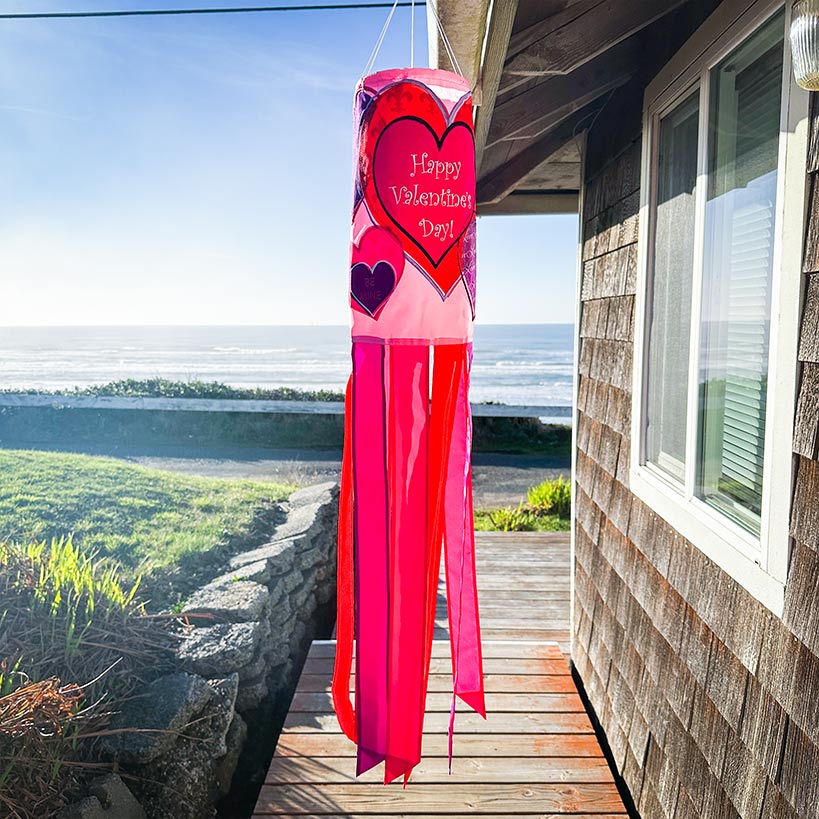 40 inch Valentine's Day Windsock – Festive Outdoor Decor
