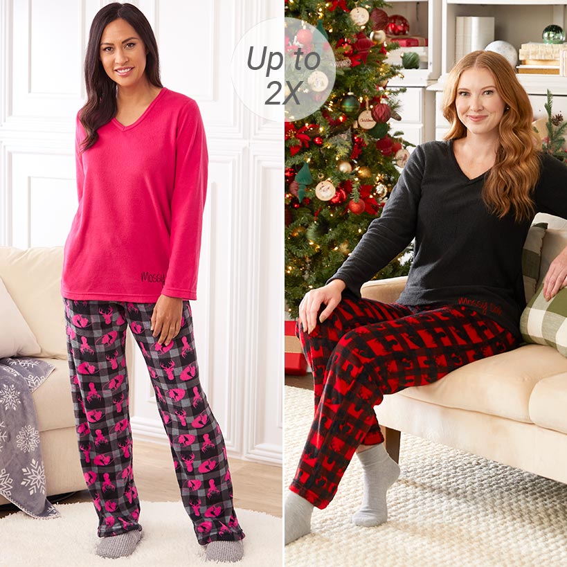Mossy Oak Fleece Women's Pajama Set 2 Piece