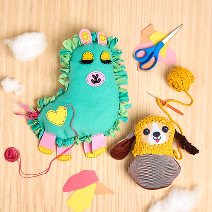 Dachshund or Llama Knit and Stitch DIY Assemble Cushion