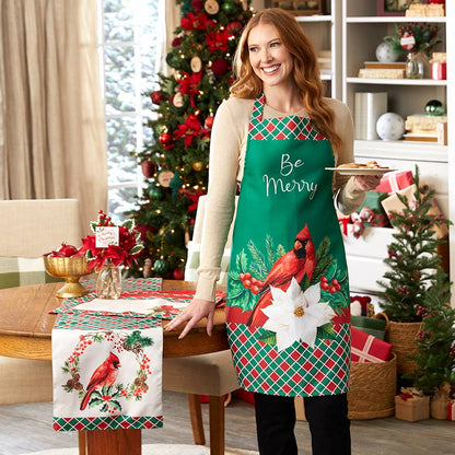 Plaid Cardinal Table Runner or Set of 4 Placemats