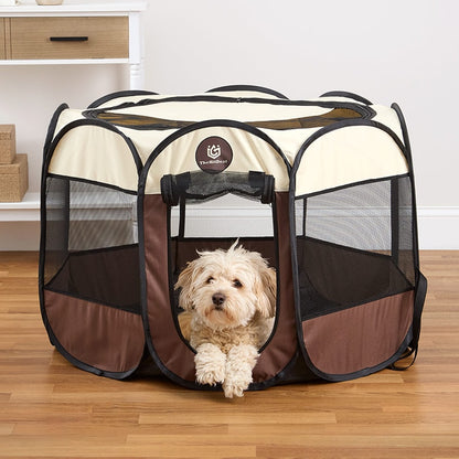 Portable Pet Playpen - Indoor/Outdoor Use with Carry Bag