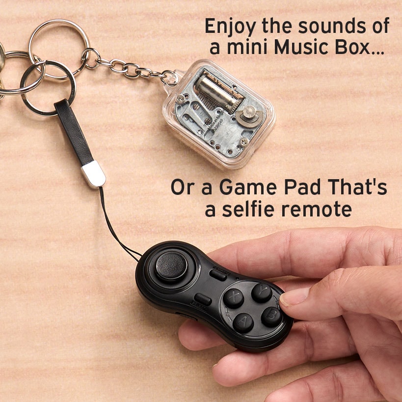 World's Smallest Toys - Whimsical Music Box or Handy Game Pad Remote