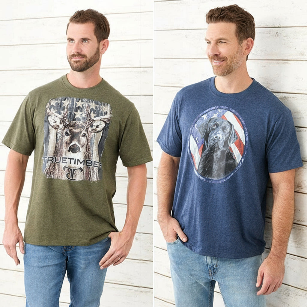 True Timber Americana Men's Short Sleeve Graphic T-Shirt