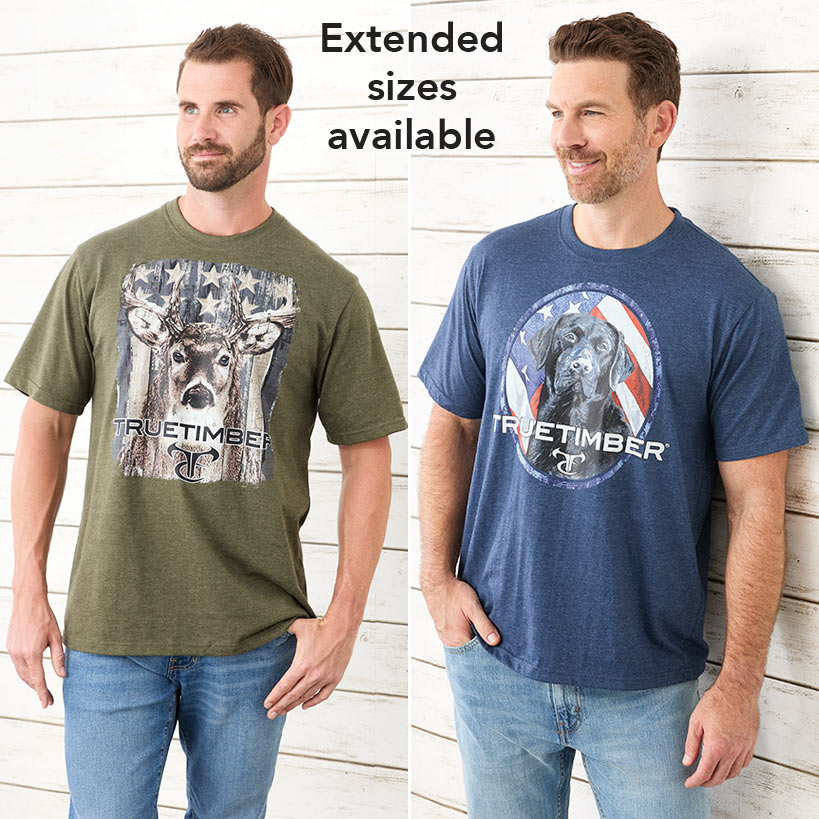True Timber Americana Men's Short Sleeve Graphic T-Shirt