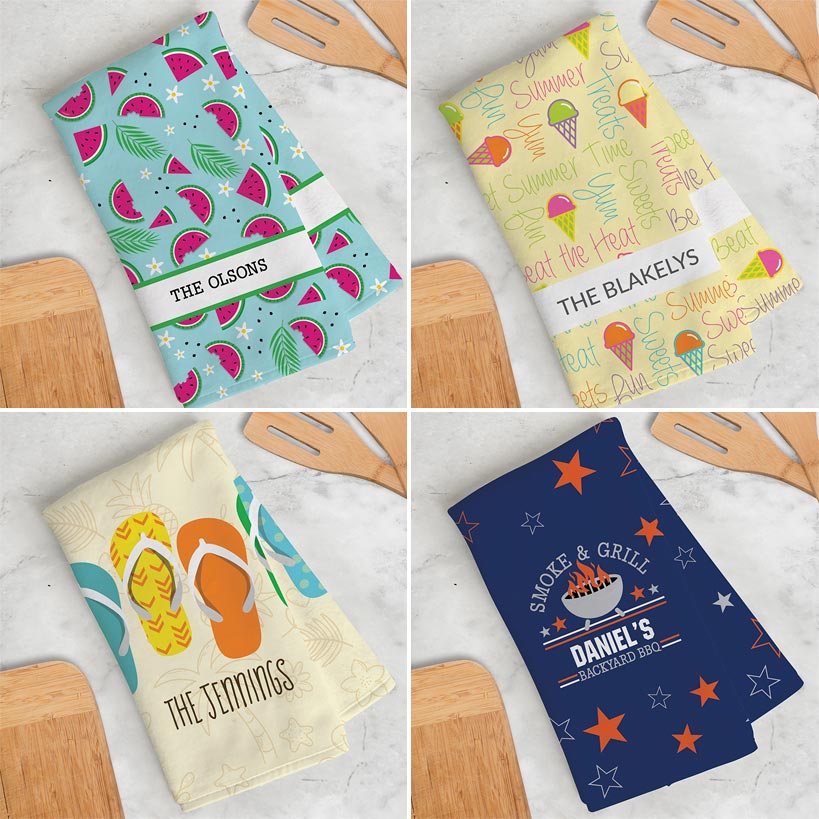Personalized Summer Kitchen Towel