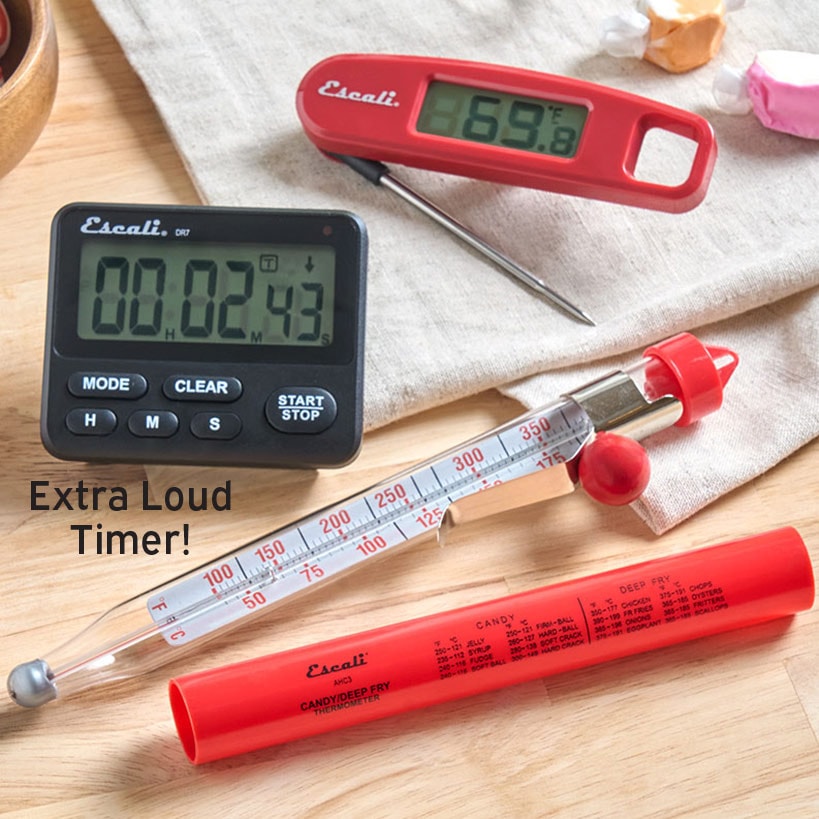 Escali Baking Tools - Deep Fry Thermometer, Compact Thermometer, Loud Timer