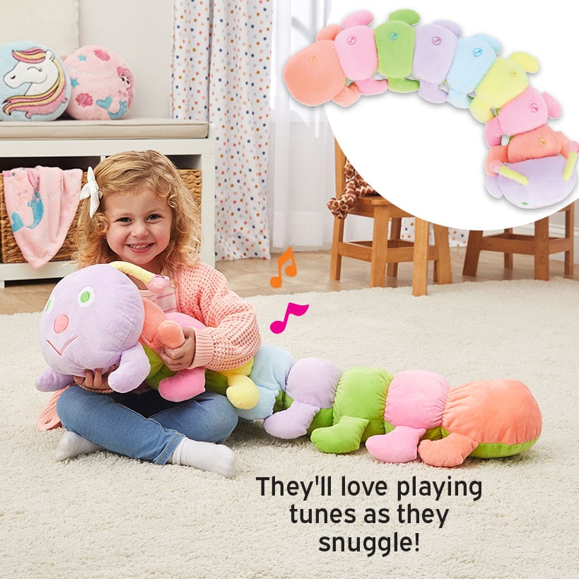 Musical Plush Caterpillar - Vibrant Toy with Songs and Piano Notes for Kids