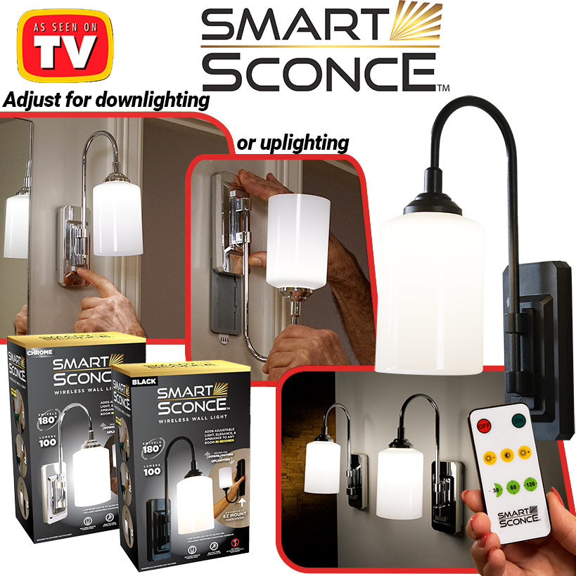 Smart Sconce™ Dimmable Wireless Wall Light With Remote