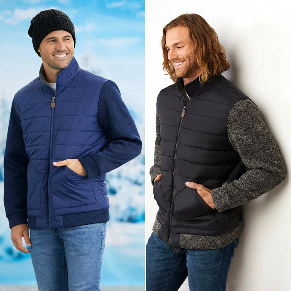 Evoke Men's Sweater Fleece Puffer