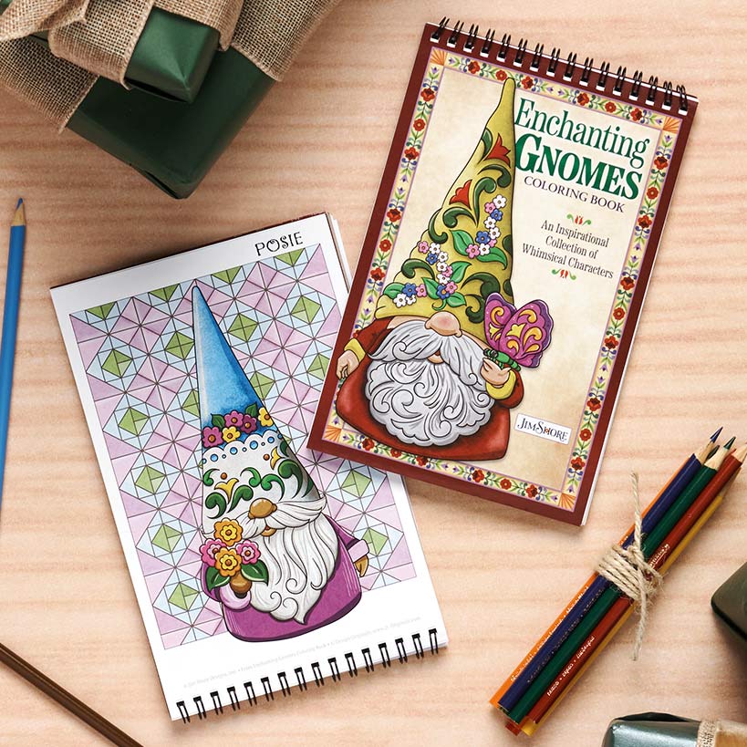 Enchanting Gnomes Coloring Book