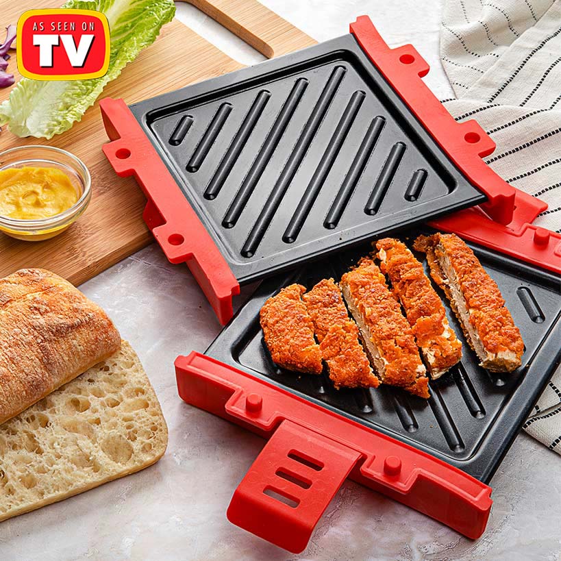 Microwave Grill - Quick, Gourmet Meals with Perfect Grill Lines