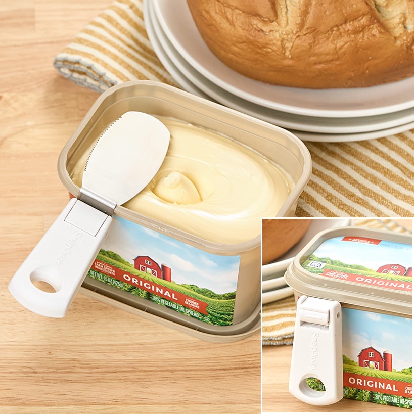 Butterie Snap Away Foldable Attachable Tub Butter Knife