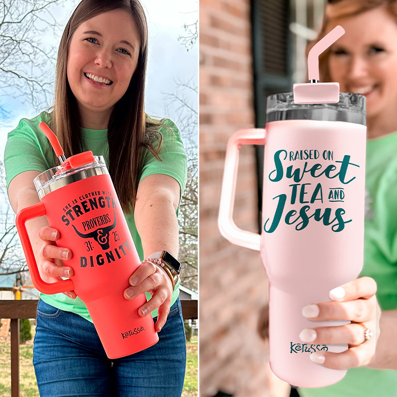 40-Oz Blessed and Refreshed Tumbler