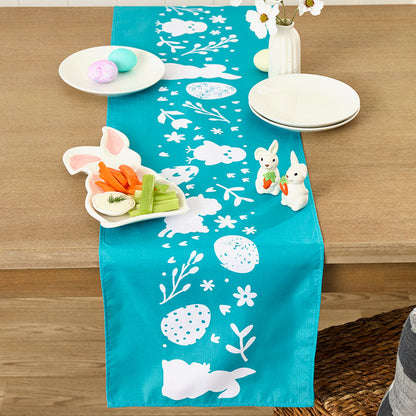 Easter Bunny Tableware, Ceramic Serving Pieces or Table Runner