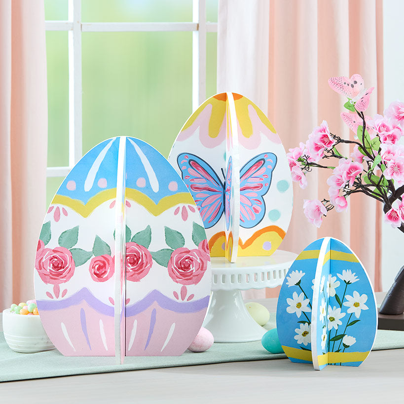 Easter Painted Egg Trio