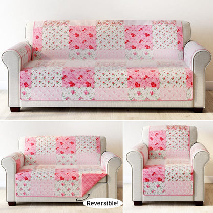 Berry Bloom Quilted Furniture Cover Chair, Loveseat, Sofa