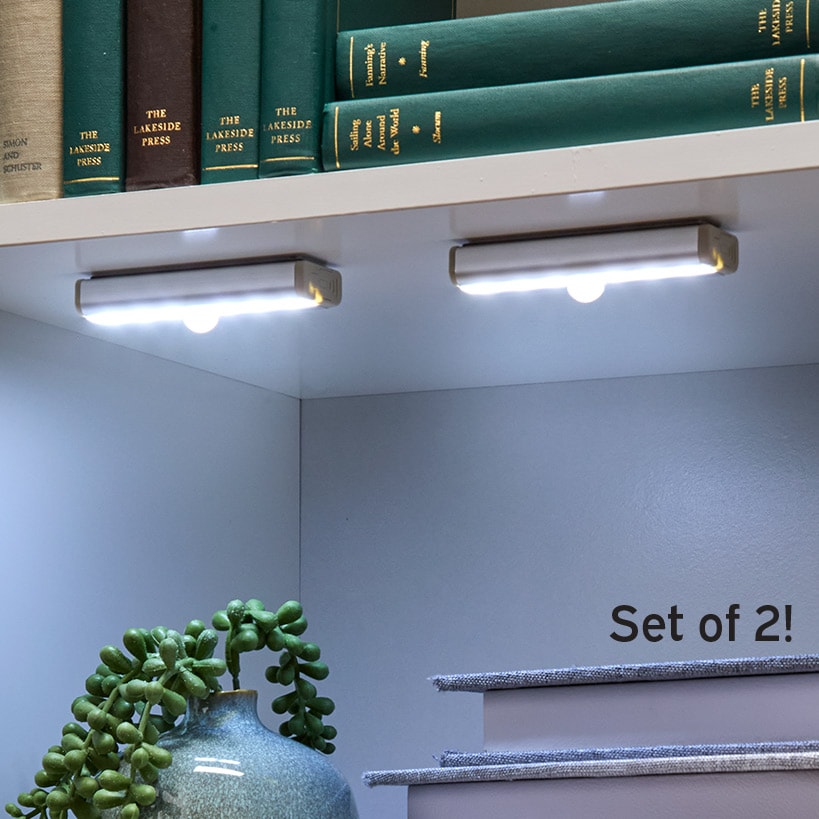 Motion Sensor Slim Light Detects Movement Up To 10 Feet Away Set Of 2