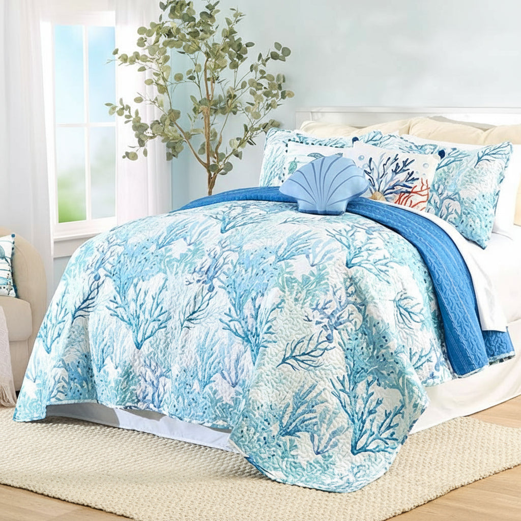 Deep Sea Dive Reversible Full/Queen or King Quilt