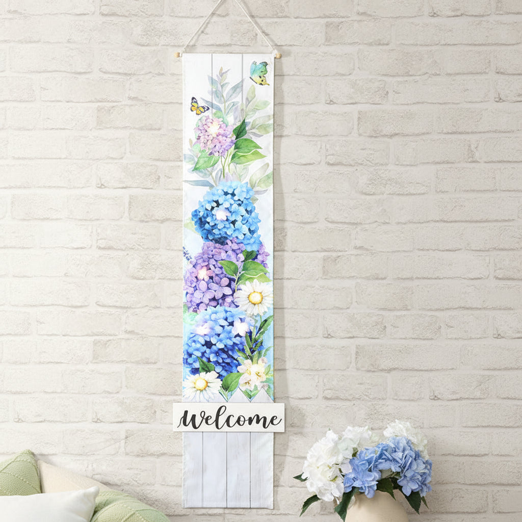 LED Lighted Welcome Banner - Flower or Patriotic 46" Length