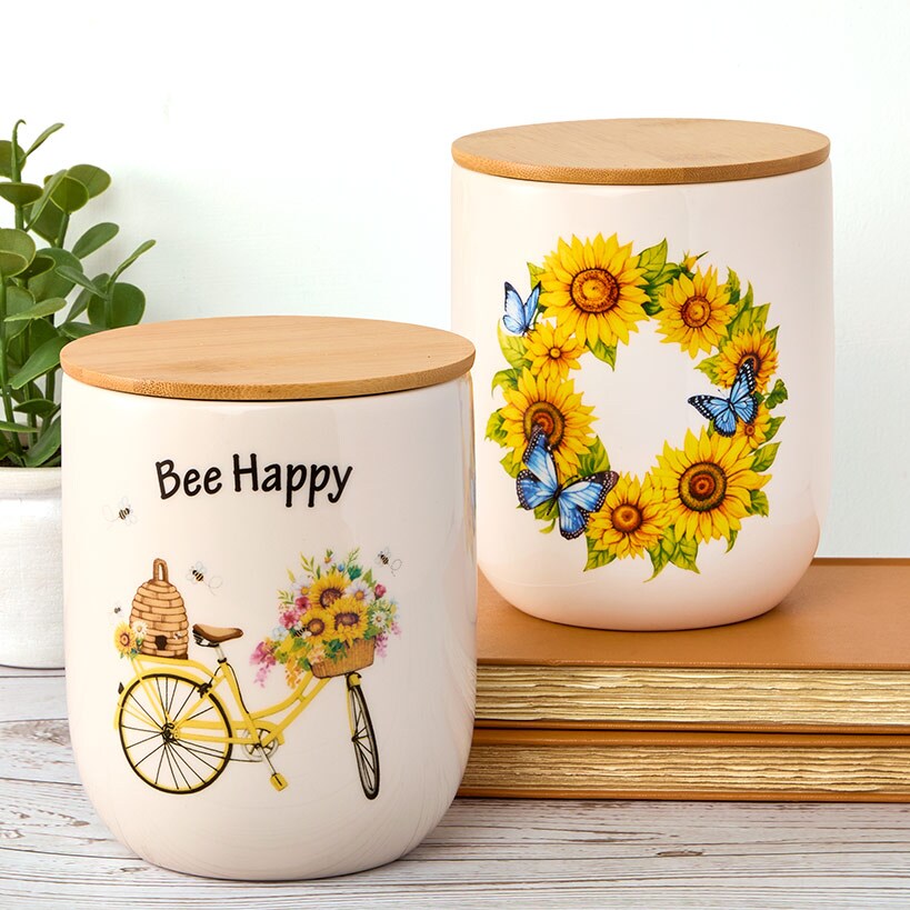 Blooming Springtime Food Storage Canister