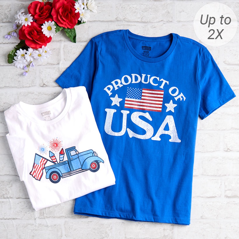 Women's Americana Short Sleeve Graphic T-Shirt