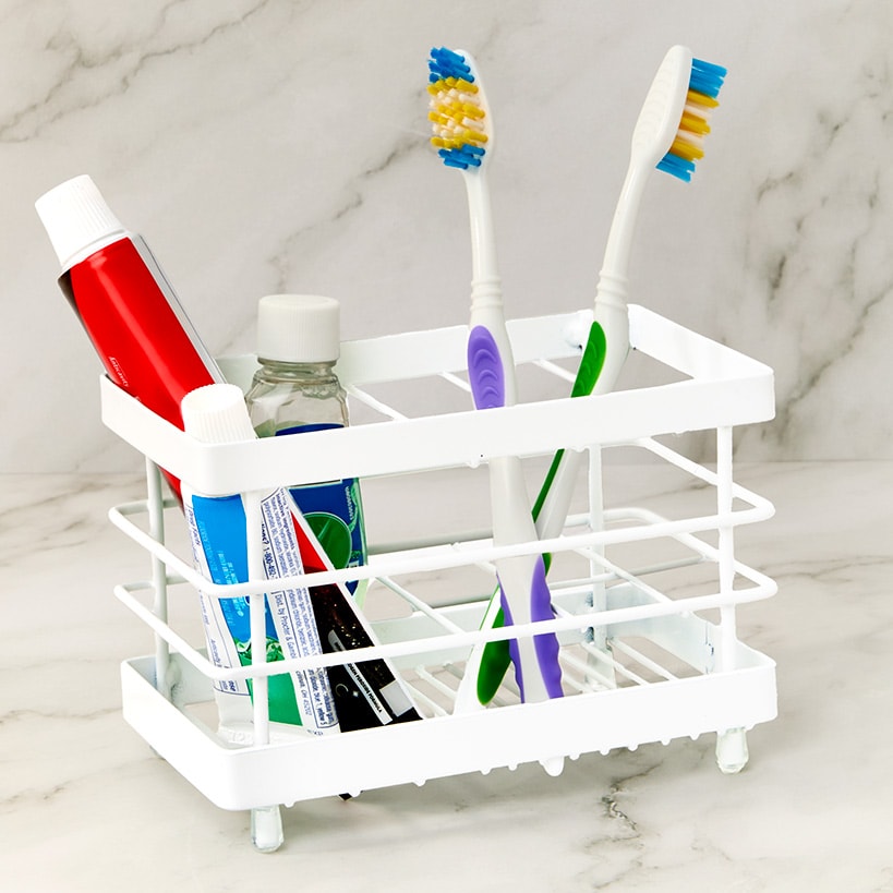 Compact Bathroom Countertop Organizer for Small Spaces