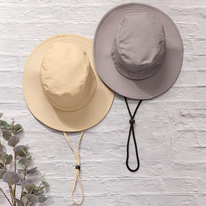 Cotton Bucket Hat with Adjustable Drawstring | The Lakeside Collection