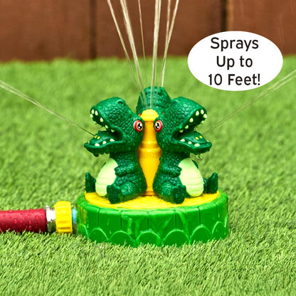 Dinosaur Water Spray Sprinkler Rotating Base - Fun Outdoor Toy for Kids