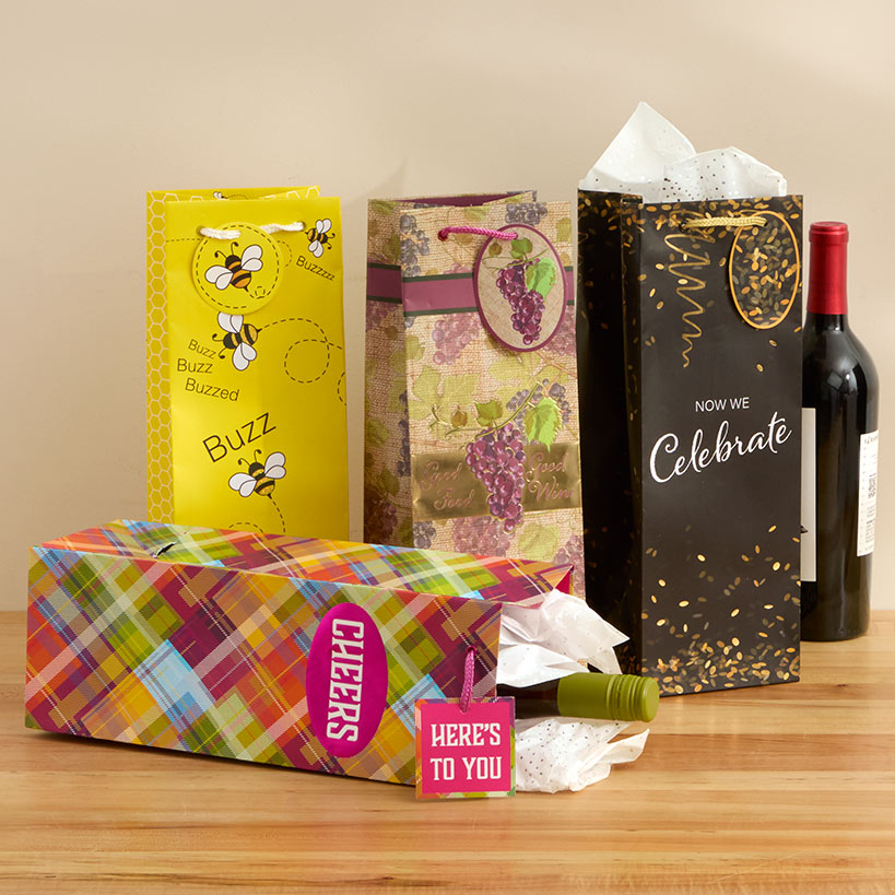 Wine Gift Bag Set - 4-Pk.