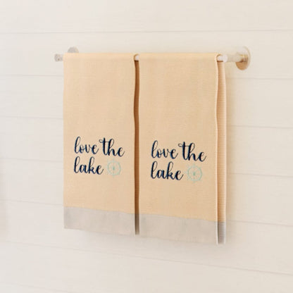 Lake Time Hand Towels, Set of 2