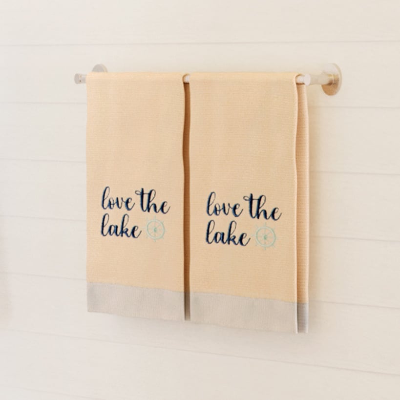 Lake Time Hand Towels, Set of 2