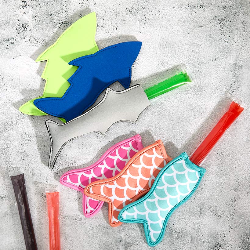 Mermaid Tail or Shark Frozen Treat Holders Set of 3