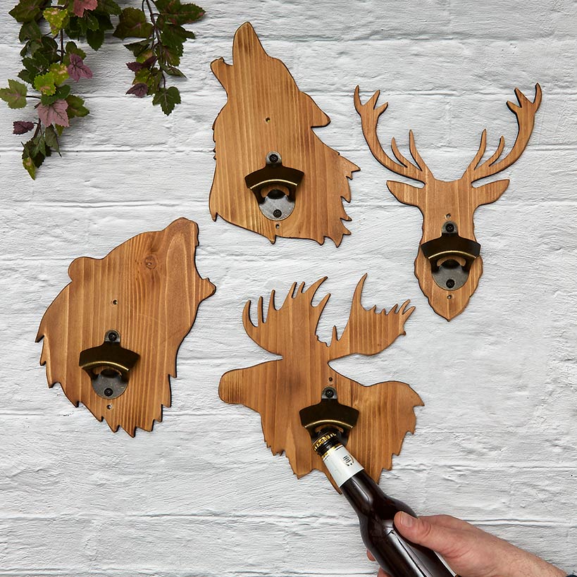 Woodland Wall Mounted Bottle Opener Plaque