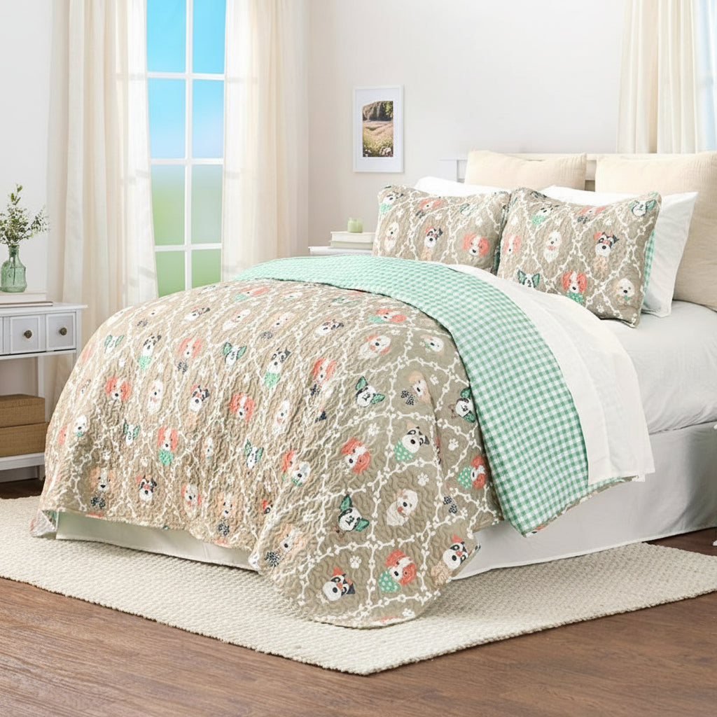 I Woof You Reversible Full/Queen or King Quilt