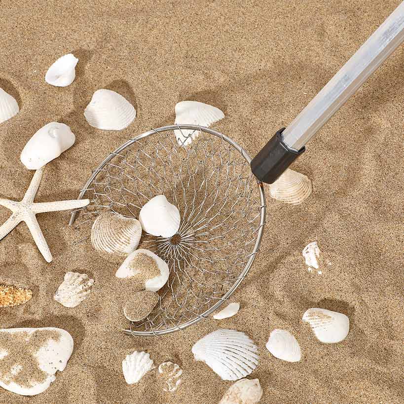 Sand Sifter For The Beach Shell Shovel Scooper Adjustable Long Handle