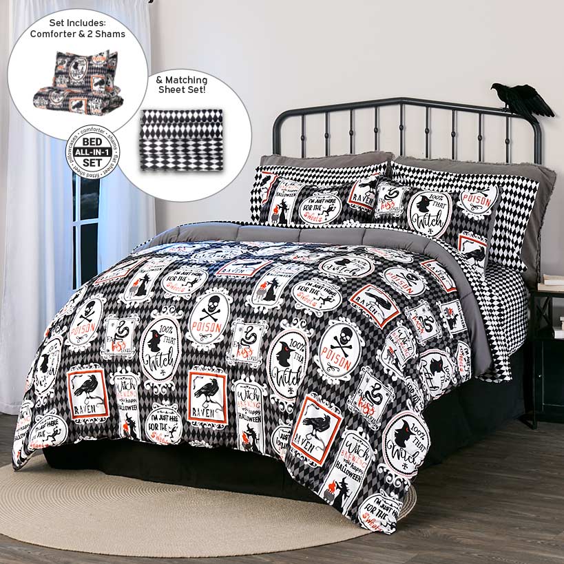 Haunted Walls Complete Comforter Set with Sheets