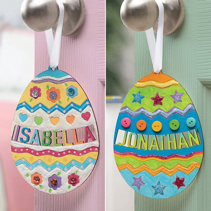 Personalized Easter DIY Wood Egg