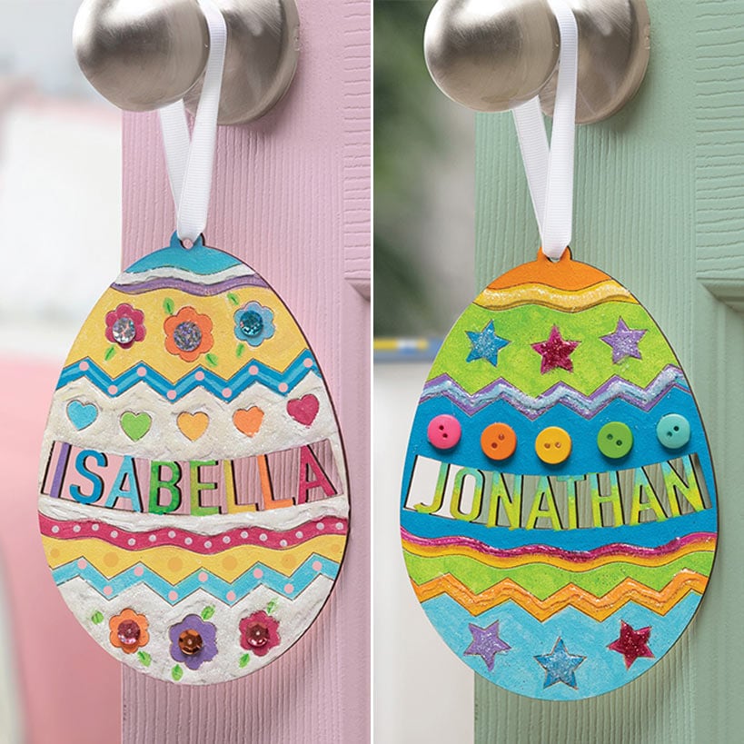 Personalized Easter DIY Wood Egg