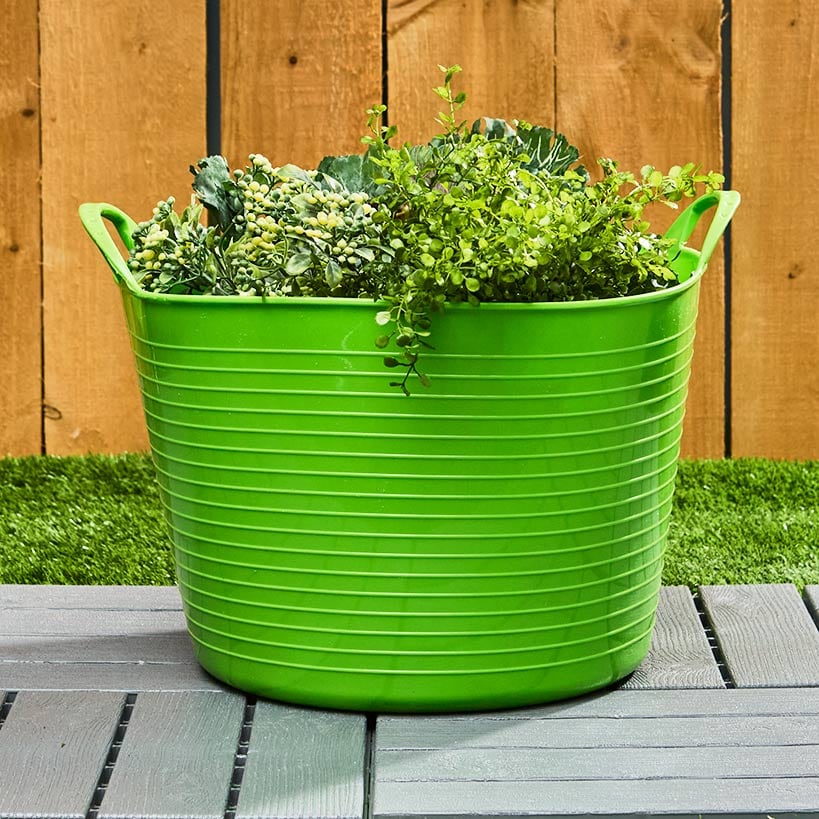 Multi Purpose Flexible Garden Tub With Handles 22L