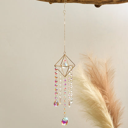 Glass Hanging Suncatcher- Decorative Art Glass Window Decor