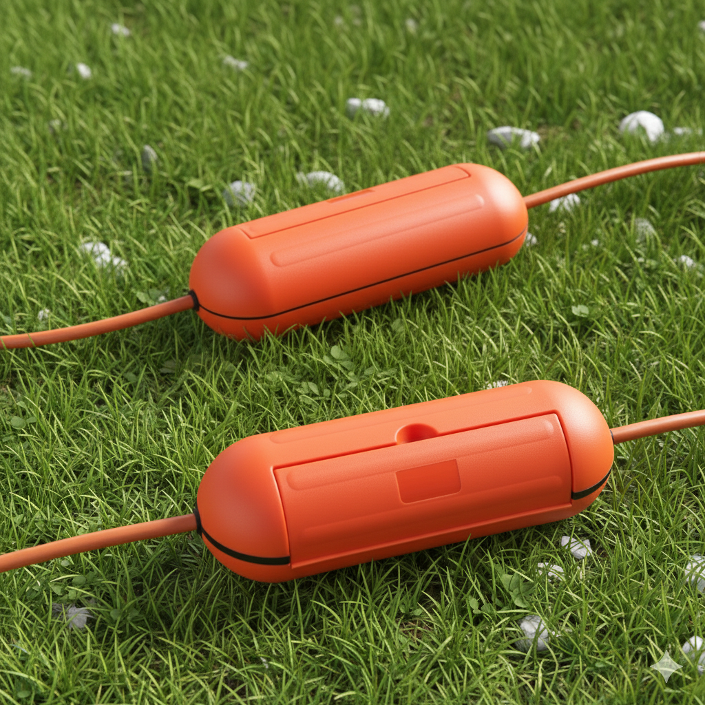 Extension Cord with Waterproof Safety Seal Connector Set of 2