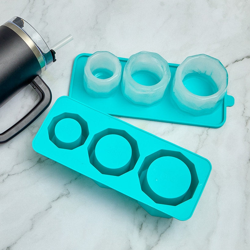 Silicone Cylinder Ice Cube Tray for Tumblers